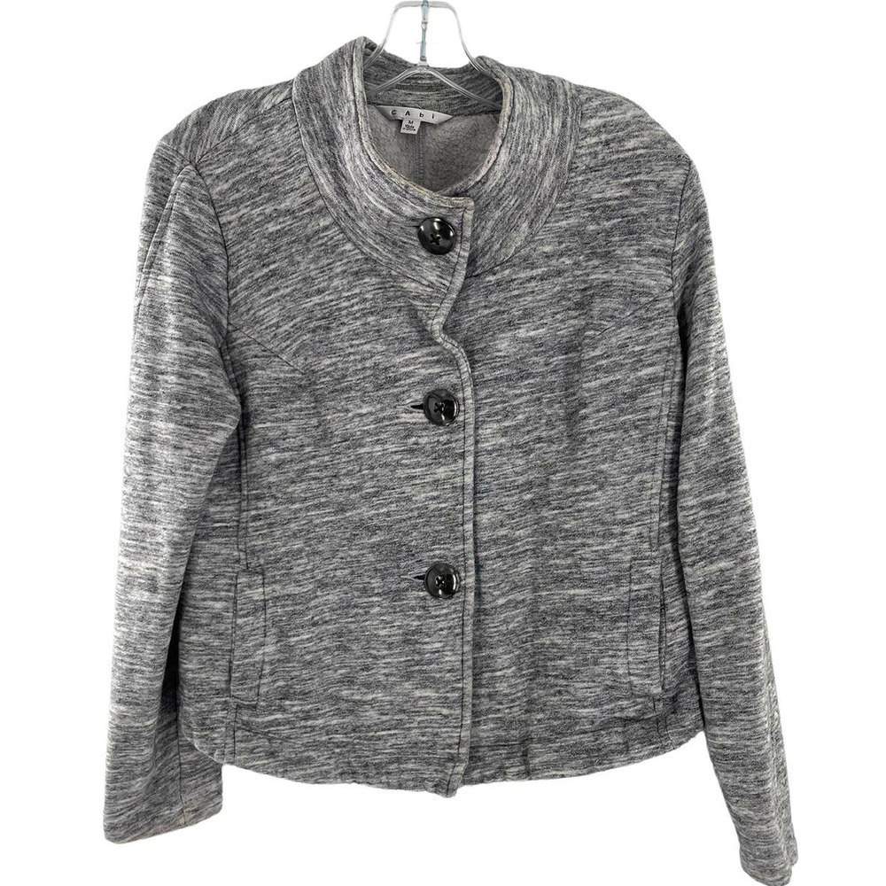 CABI HOURGLASS GRAY SPACE DYE JACKET